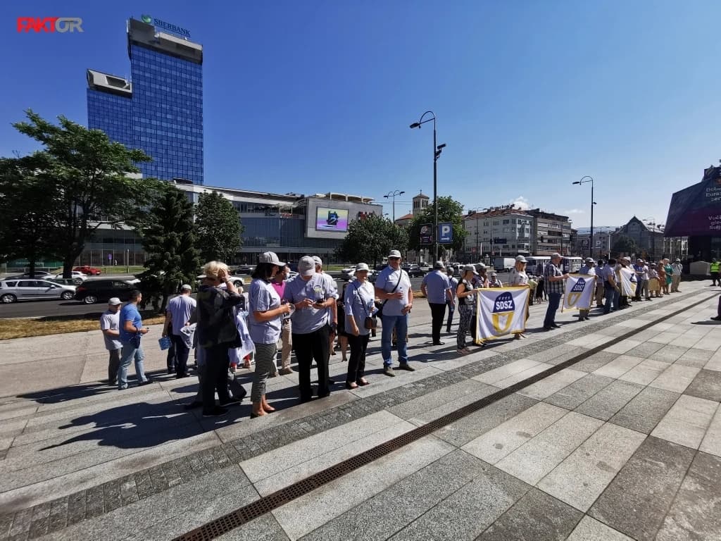 S jednog od protesta zaposlenih u institucijama BiH
