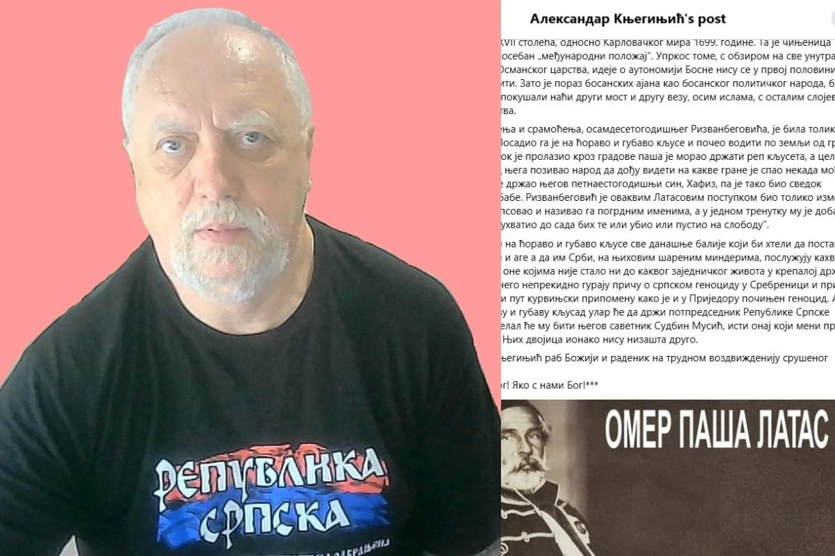 Ratni zločinac iz Prijedora prijeti Bošnjacima, crta mete na leđa Durakoviću i Musiću: "Lik poziva na genocid"