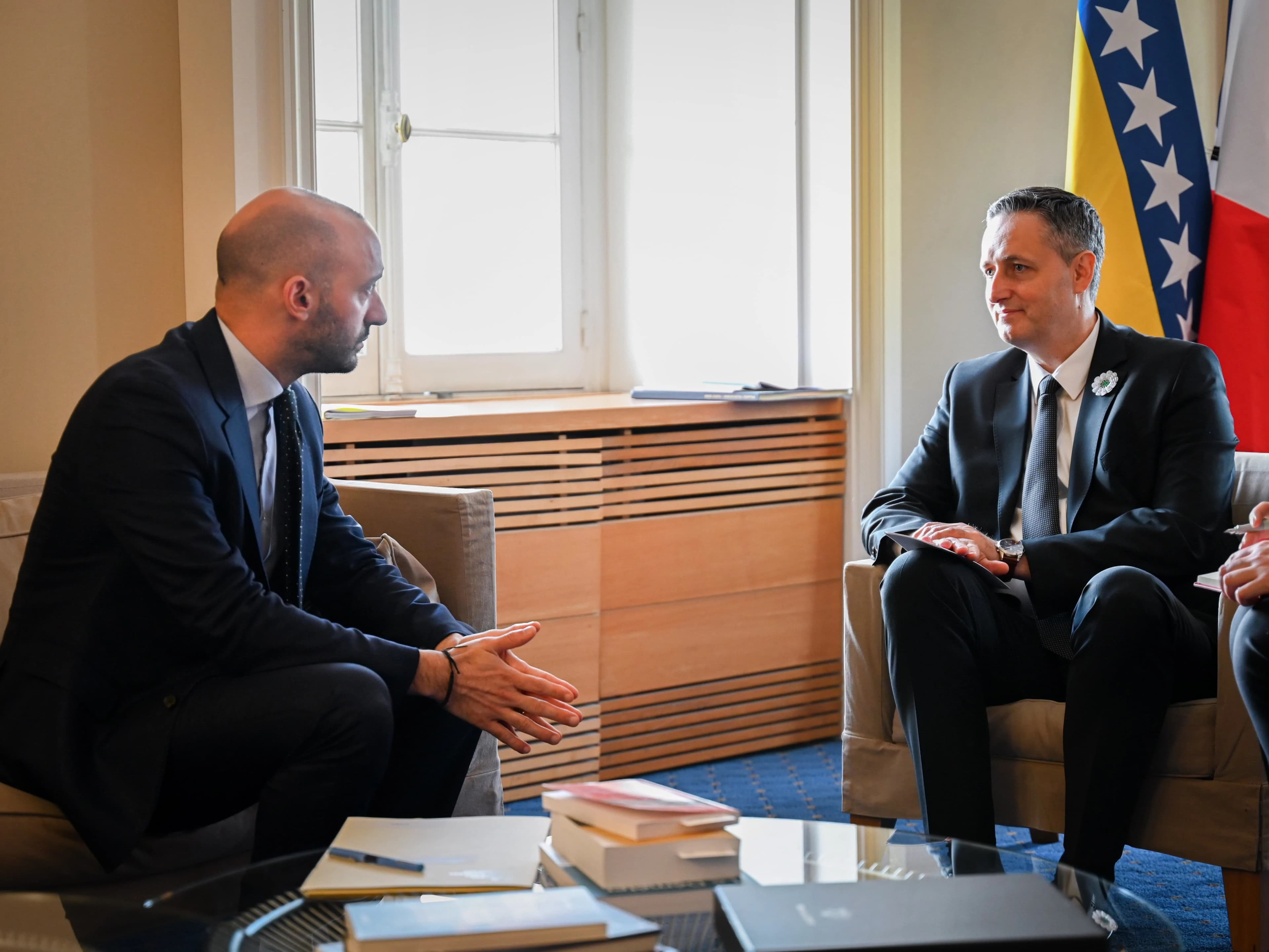 Denis Bećirović i Benjamin Haddad