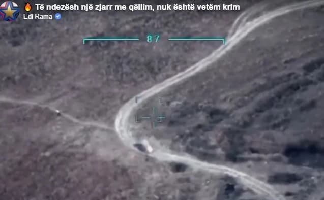 Bayraktar snimio trenutak podmetanja požara u Albaniji