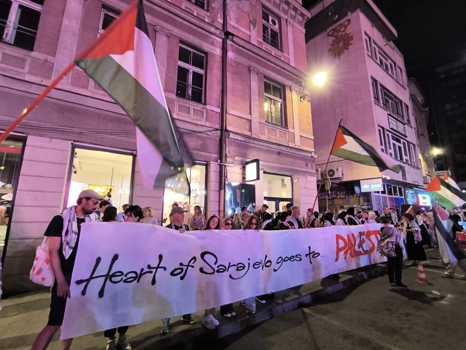 Podrška građana: "Srce Sarajeva ide za Palestinu"