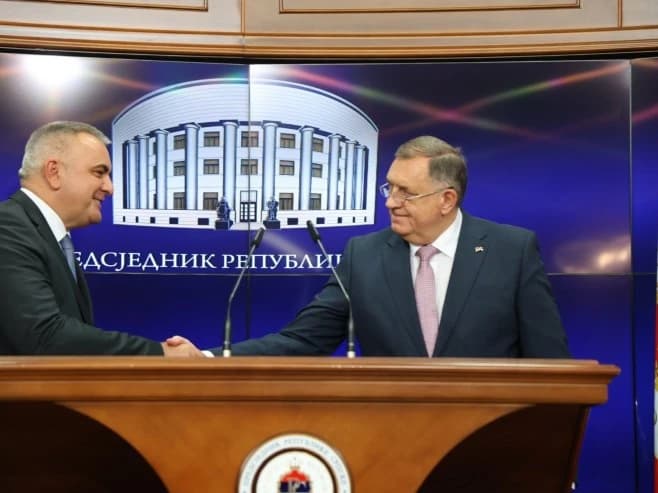 Milorad Dodik i Savo Minić