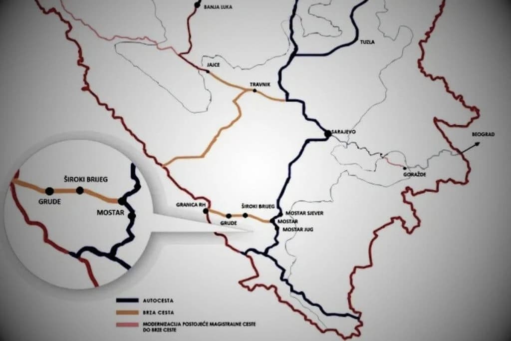 Mašine izlaze na teren: Počinje gradnja brze ceste Mostar-Široki Brijeg-Grude do granice s Hrvatskom