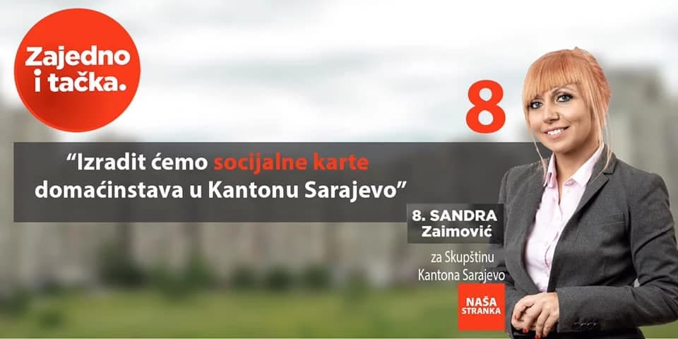 Sandra Zaimović: Naša stranka je moj lični poraz kojeg se, iskreno, stidim
