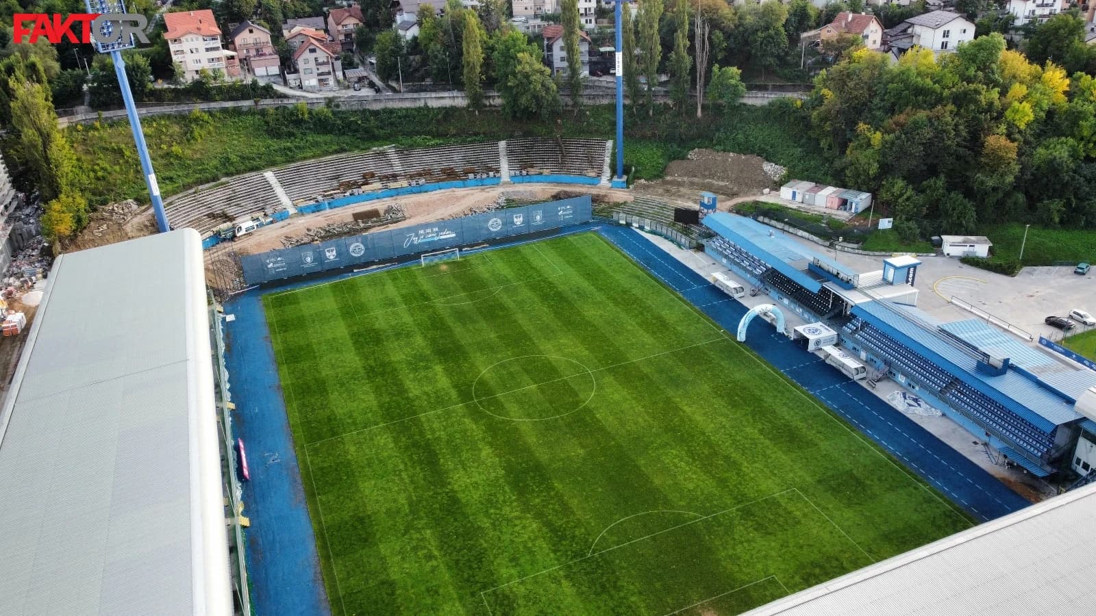 Pogledajte kako Grbavica izgleda iz zraka pred vječiti derbi