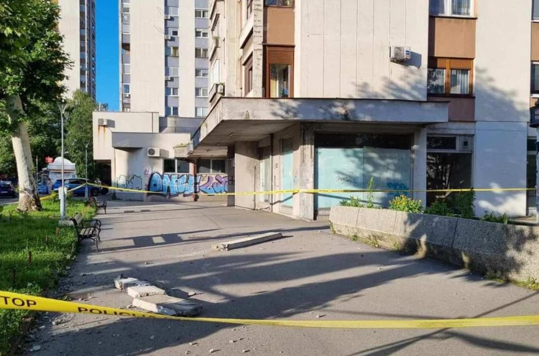 Na Ircu se obrušio dio zgrade