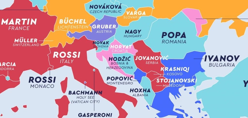 Najzastupljenija prezimena na svijetu