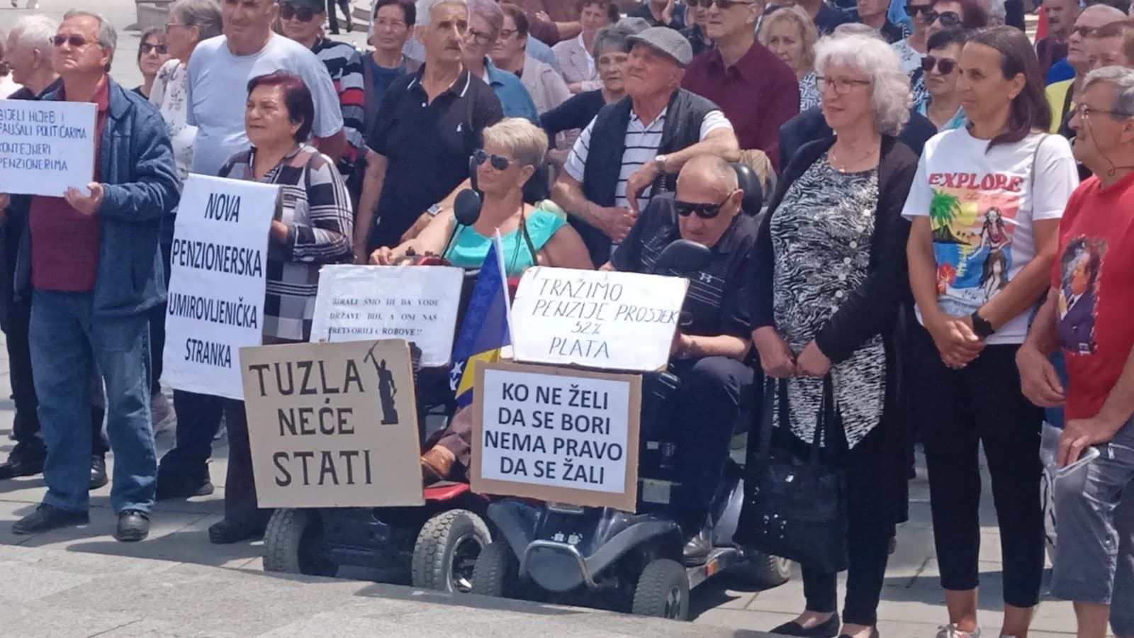 Penzioneri u Tuzli u subotu izlaze na proteste