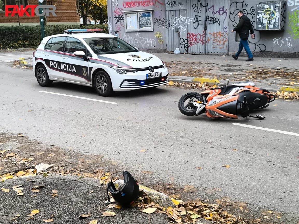 Motociklista povrijeđen u nesreći u Sarajevu