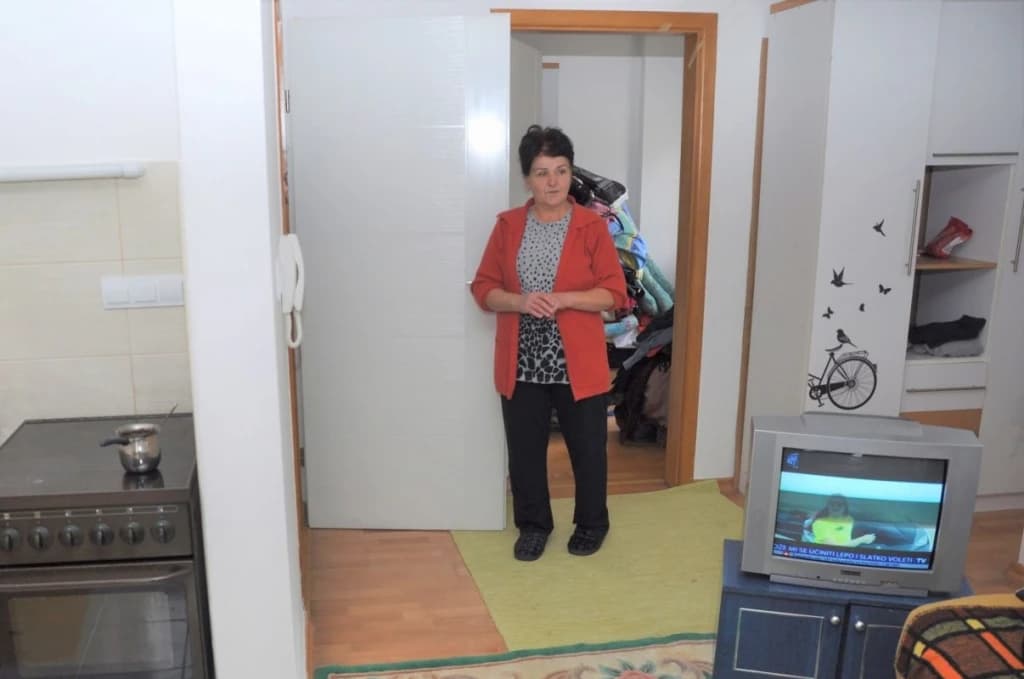 Azra Šahović nakon požara u Starom Gradu