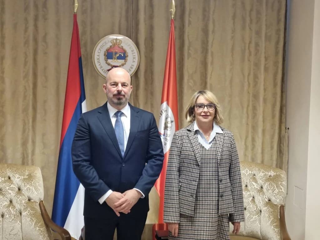 Trišić Babić ugostila otpravnika poslova Ambasade SAD-a u BiH Johna Ginkela