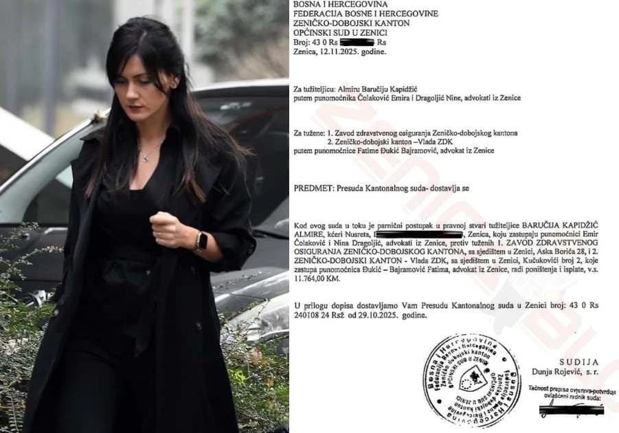 Pravosnažna presuda: Almira Baručija-Kapidžić smijenjena zakonito; tražila plaće, uplatu PIO i kamate, sada mora platiti