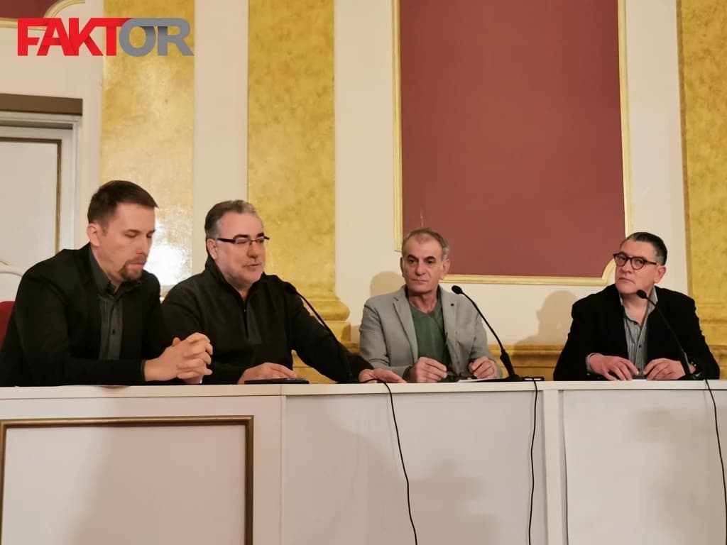 Detalj s pres-konferencije u Narodnom pozorištu Sarajevo