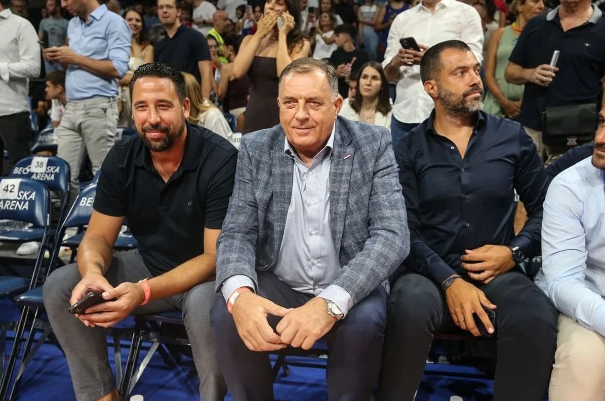 Milorad Dodik 21. augusta na utakmici u Beogradu