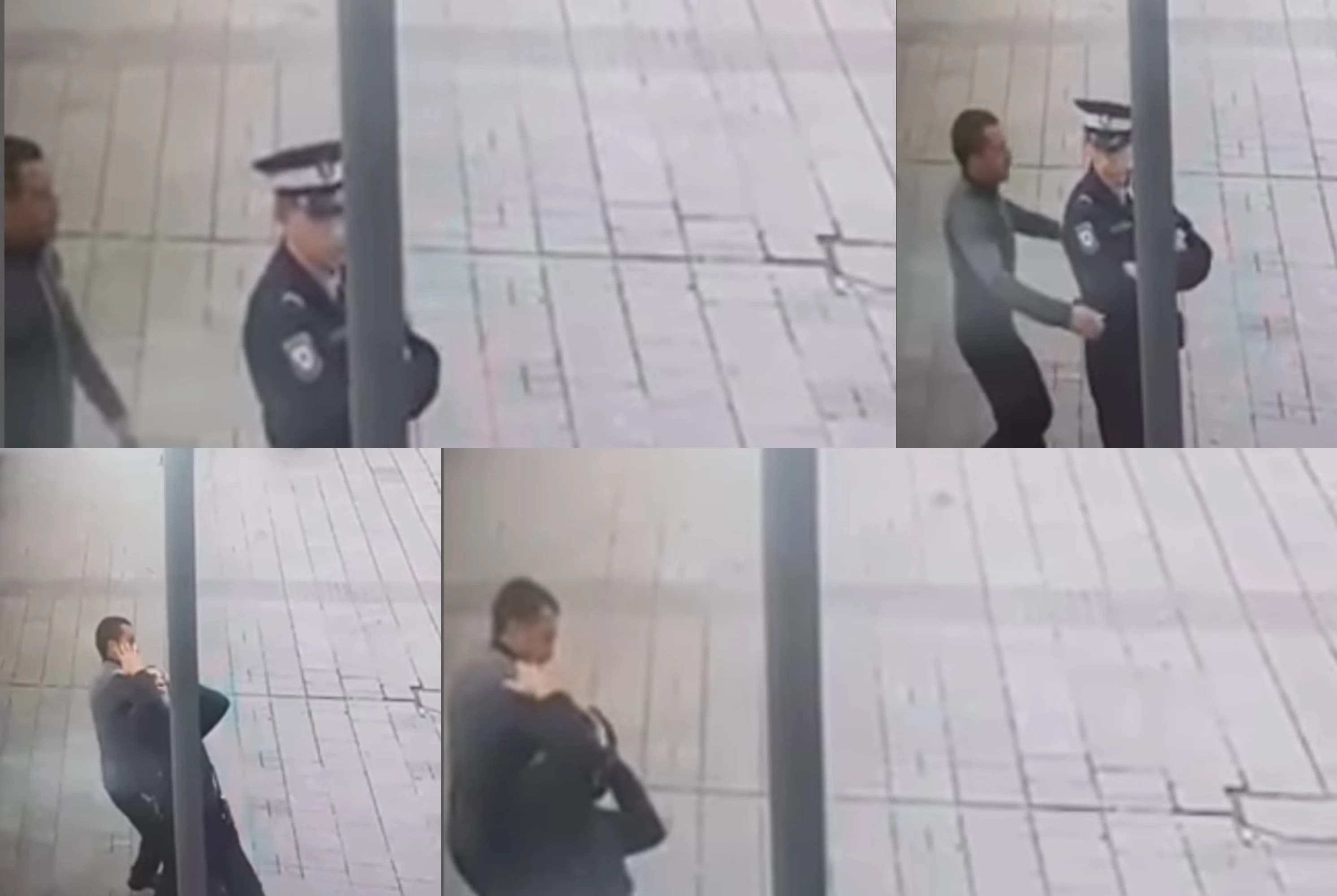 Objavljen snimak napada na policajca u Banjoj Luci: Pojavio se "niotkud" i zgrabio ga s leđa