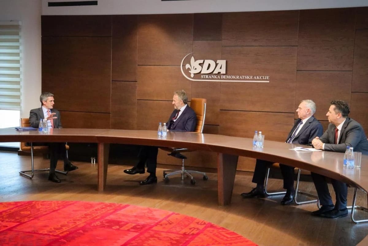 Mark Fleming, Bakir Izetbegović, Halid Genjac i Mirsad Zaimović