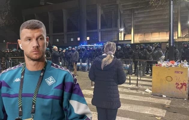 Policija nakon utakmice dugo ostala ispred stadiona