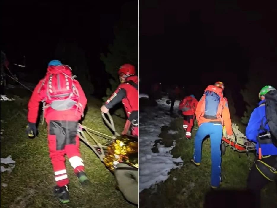 Izvlačenje stradalog na Visočici