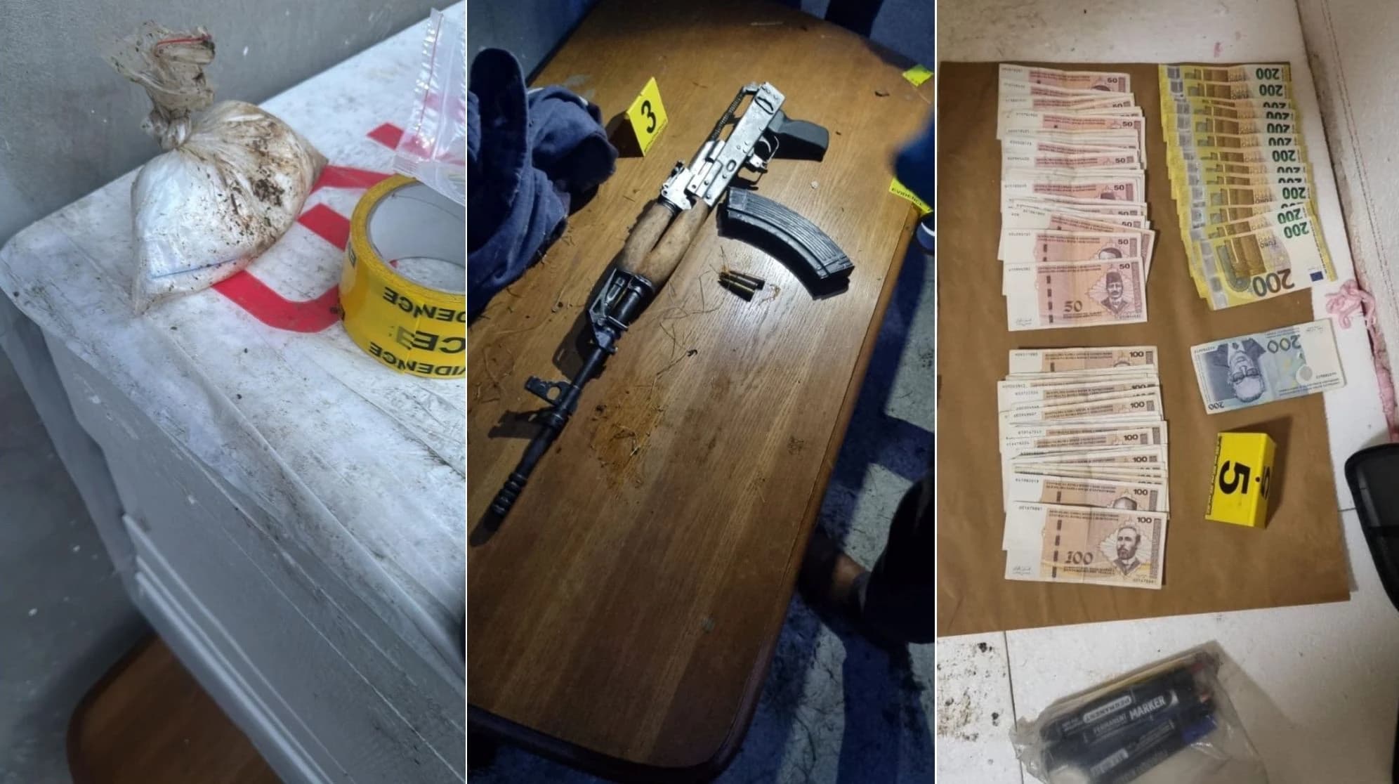 Policija u Zenici zaplijenila pola kile spida i automatsku pušku