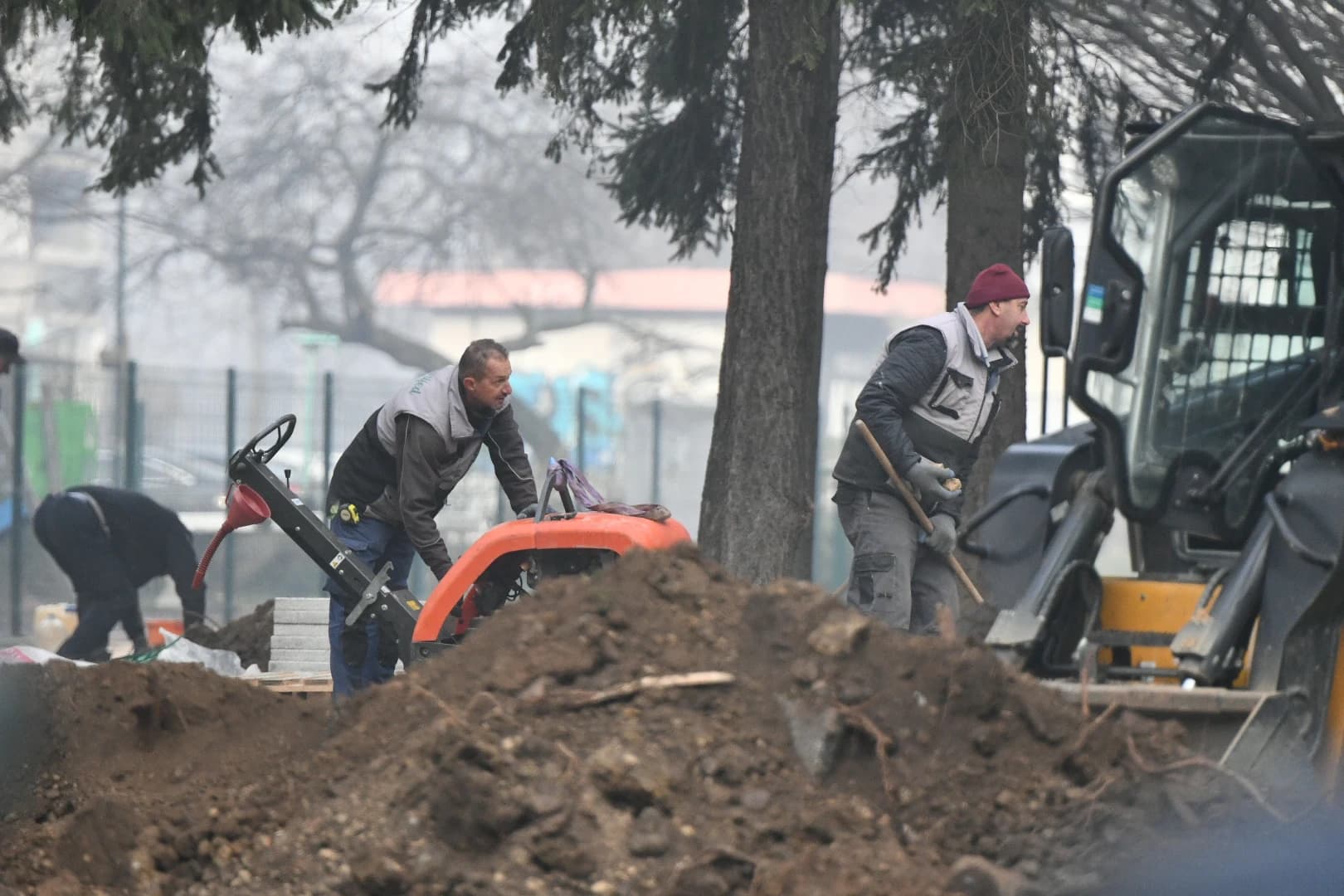Radovi na otvorenom, zabrana, magla, smog, stanje pripravnosti, Građevinski radovi