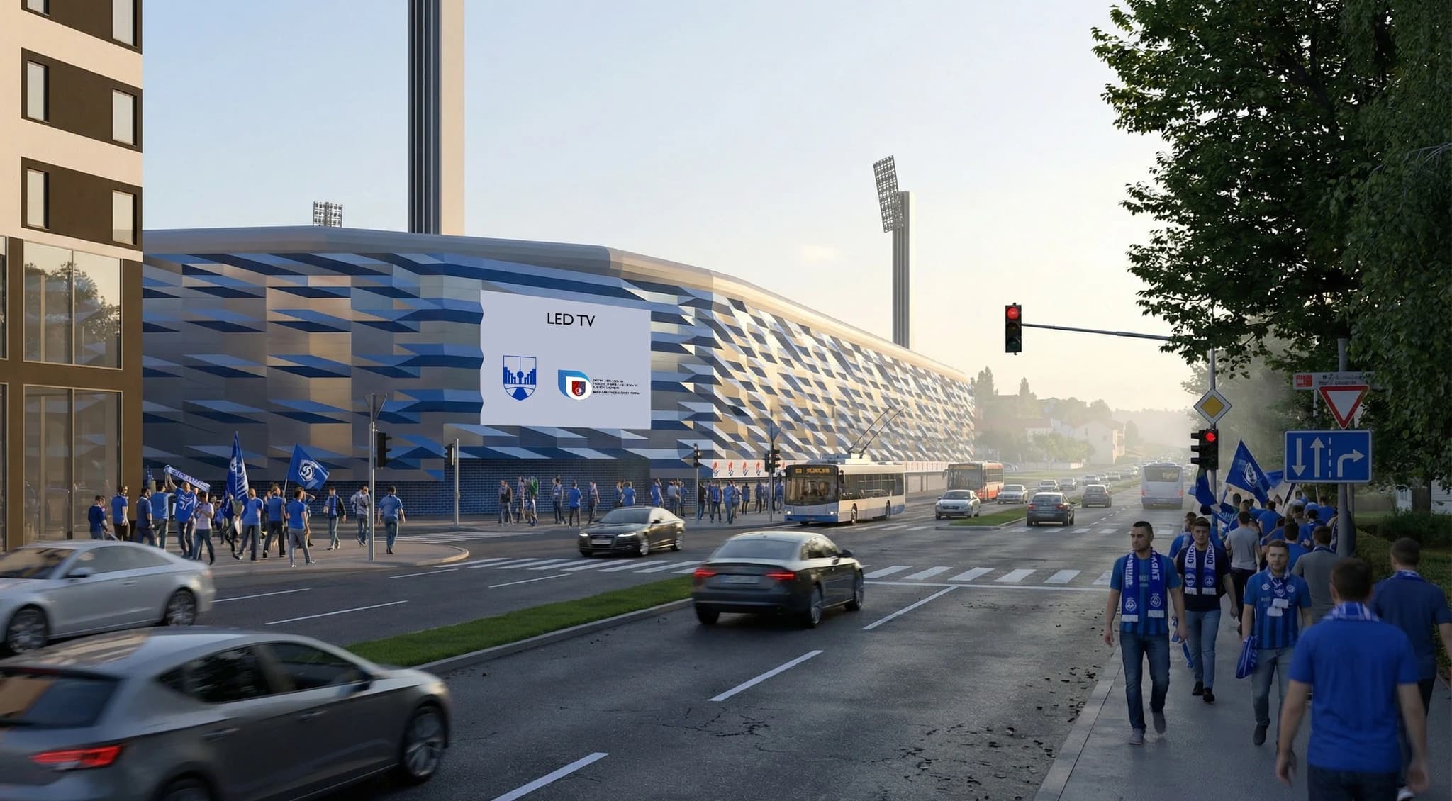 Sjeverna tribina na Grbavici u novom ruhu: Željo prezentirao idejni projekt