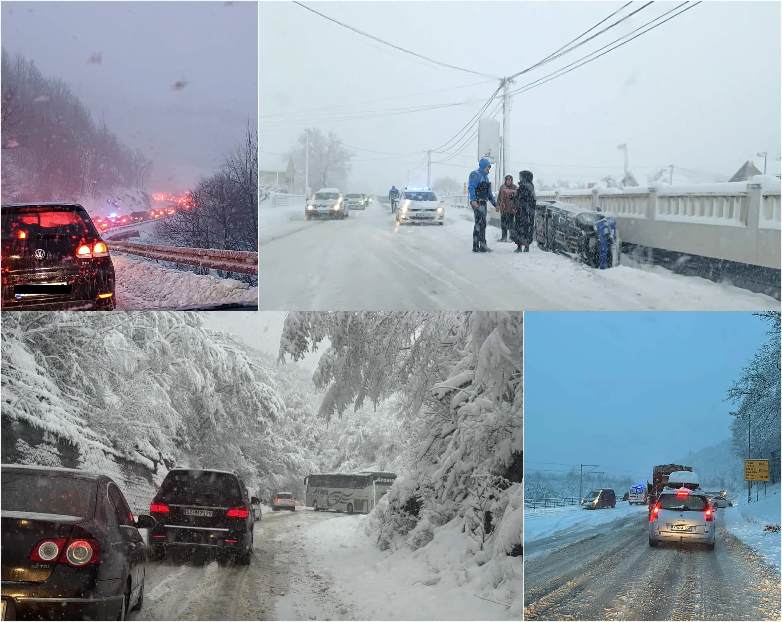 Kolaps na putevima širom BiH