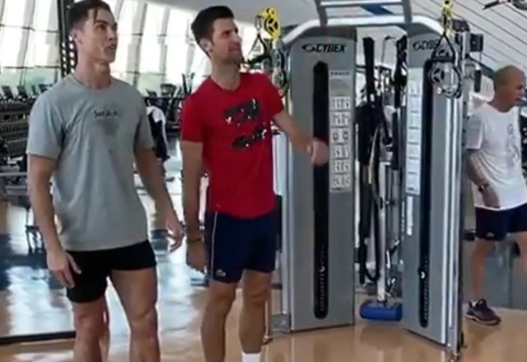 Dvije velike sportske face: Ronaldo u ulozi Đokovićevog učitelja