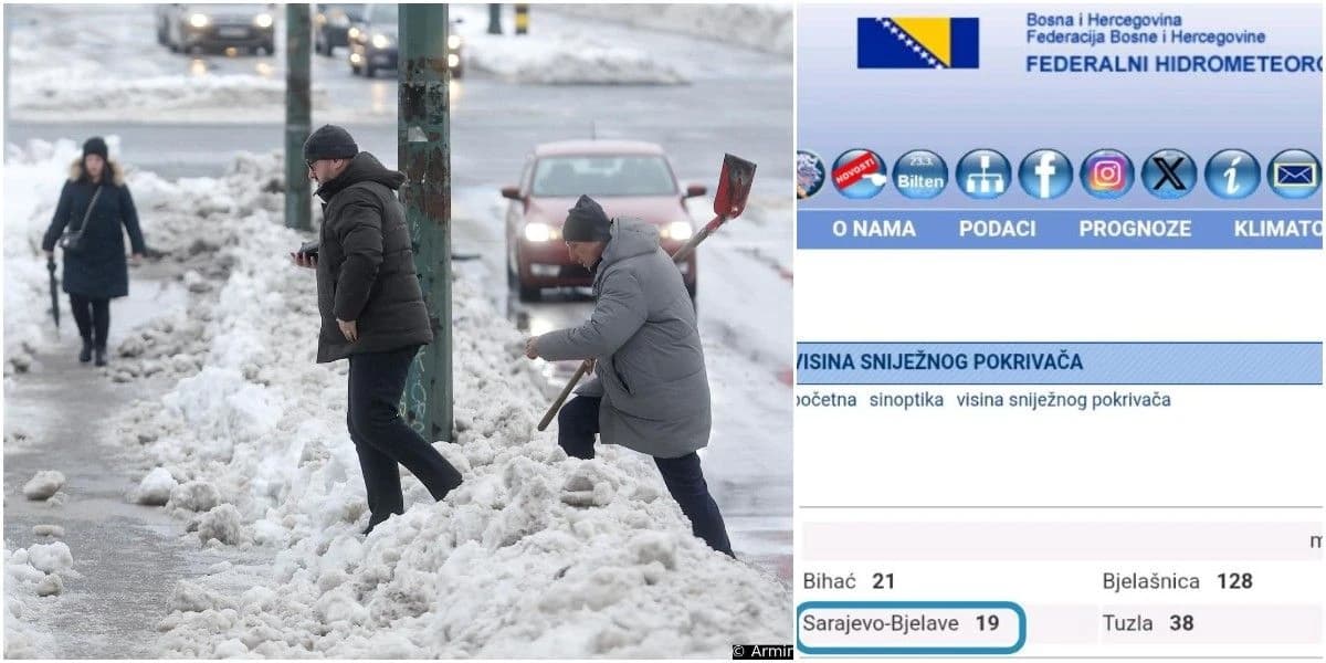 Smiješnih 19 centimetara snijega sa kojim se Sarajevo nije u stanju izboriti