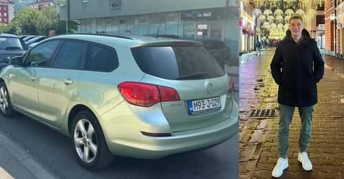 Cvijan Simić i njegov automobil