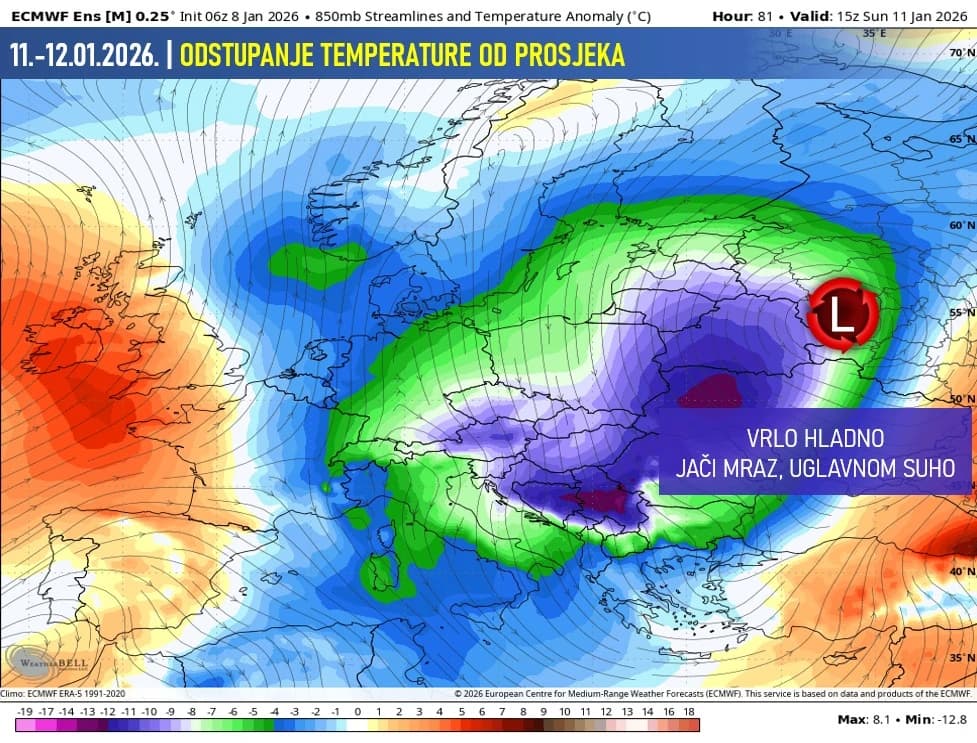 Nakon velikih minusa i padavina, sljedeće sedmice zatopljenje: Hoće li zbog topljenja snijega biti poplava?