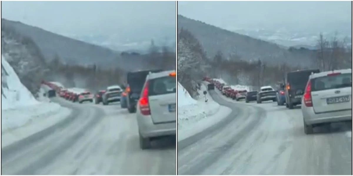 Kilometarske kolone sa Bjelašnice prema Sarajevu: Problem stvaraju i zaglavljena vozila