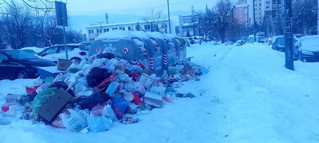 Do kada će se gomilati smeće u ulici Semira Frašte na Alipašinom Polju, trotoari neočišćeni
