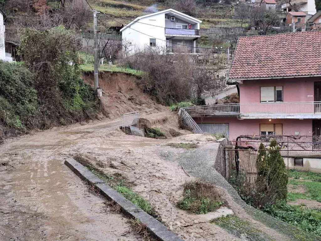 Klizište u naselju Cim u Mostaru