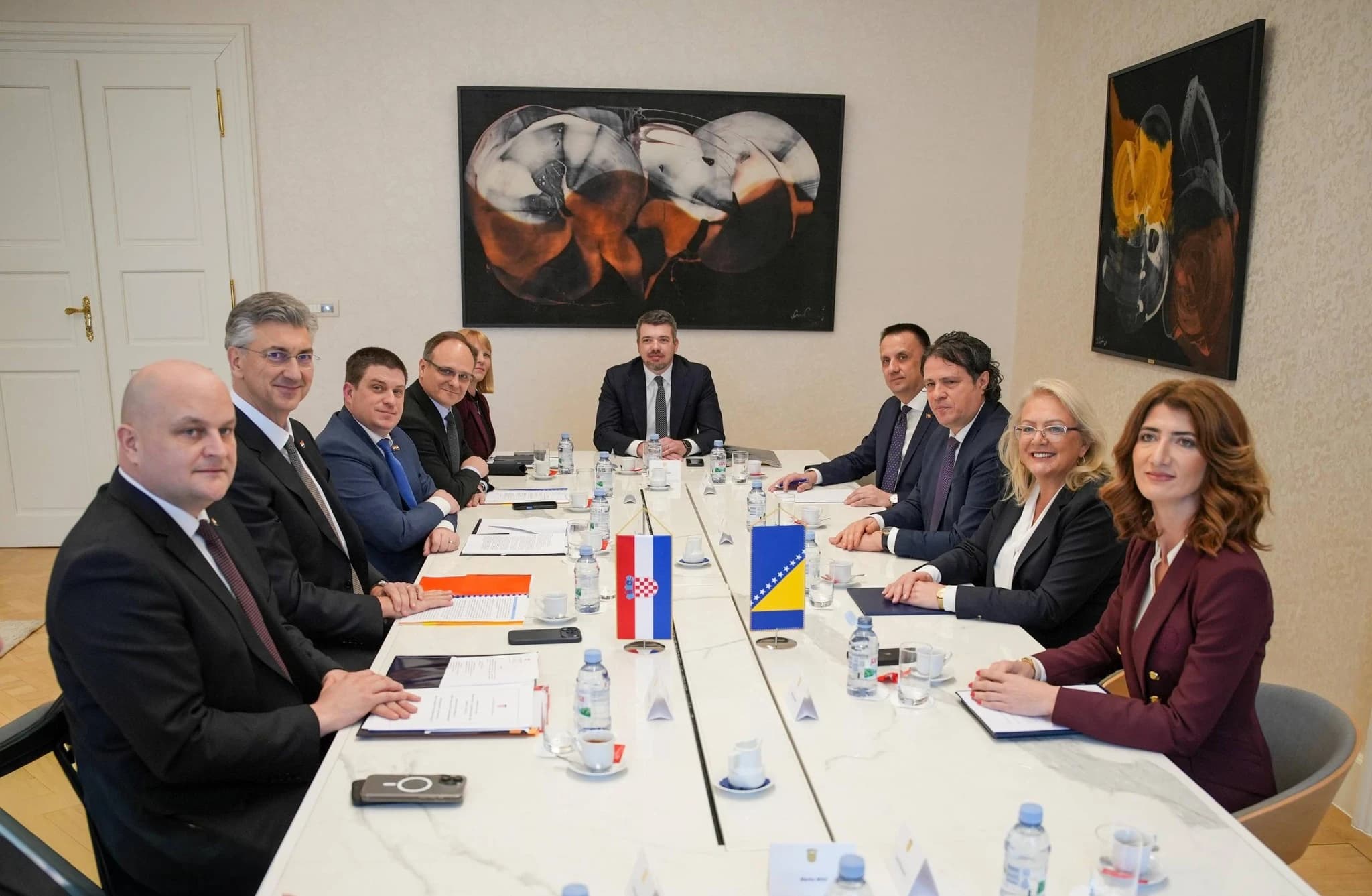 Sastanak predstavnika Federacije BiH s premijerom Andrejom Plenkovićem u Zagrebu