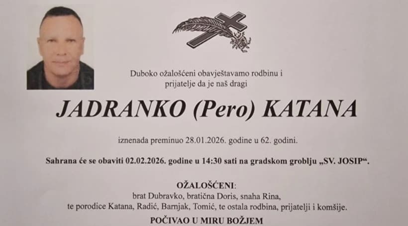 Preminuo poznati bh. novinar Jadranko Katana