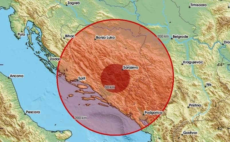 Zemljotres prodrmao Hercegovinu, građani pišu: Taman ušli u kuću, kad eto drugog