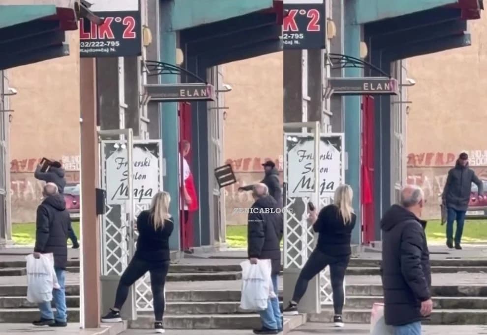 Prolaznici začuđeno gledali
