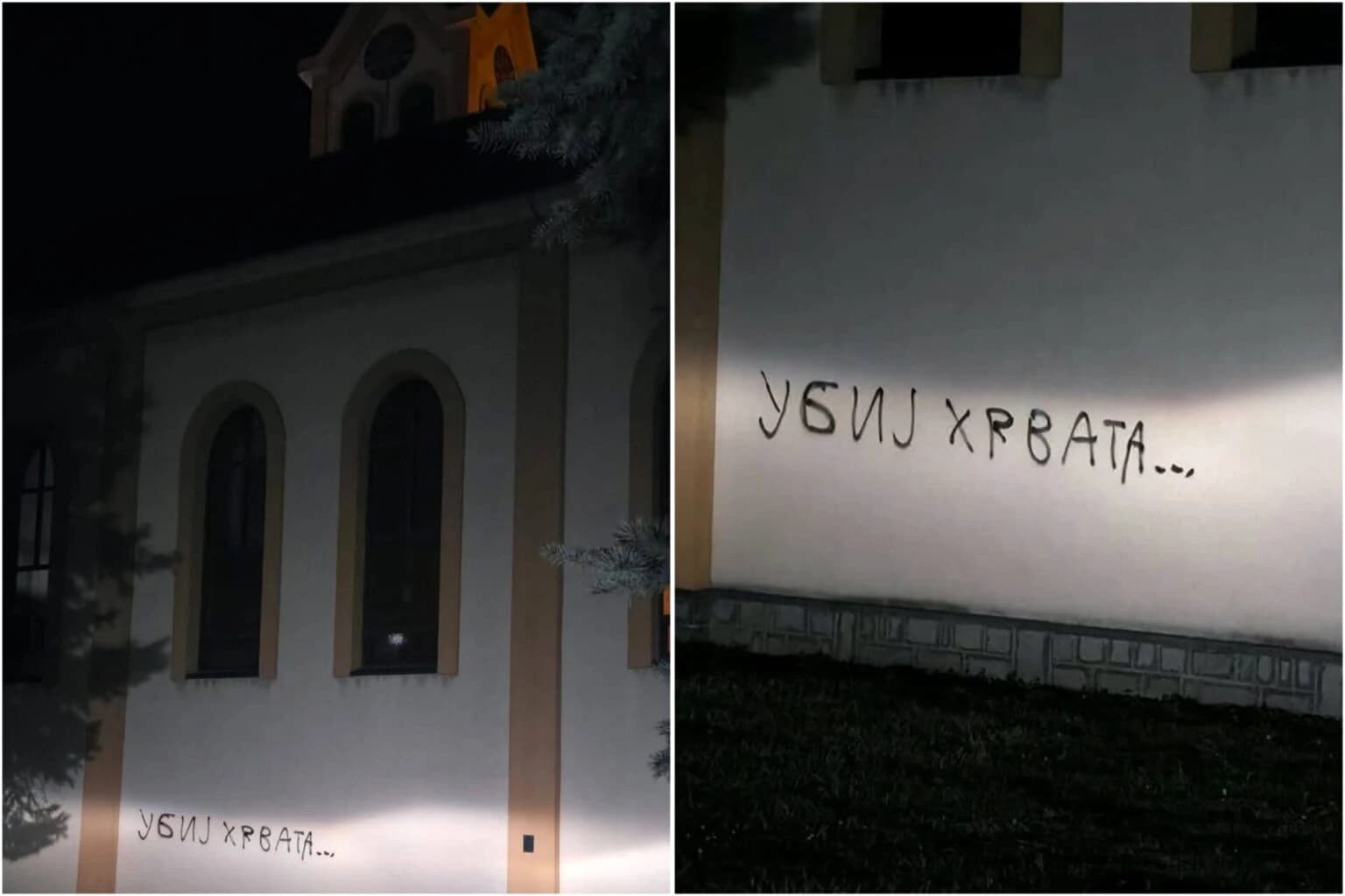 Uvredljivi grafit ispisan na crkvi