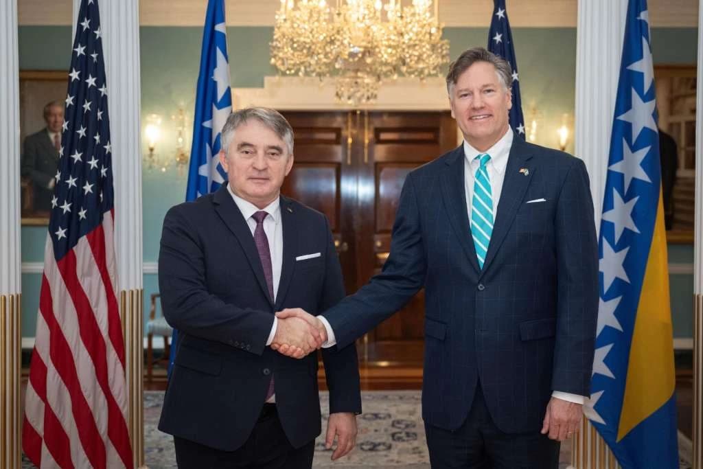 Željko Komšić i Christopher Landau