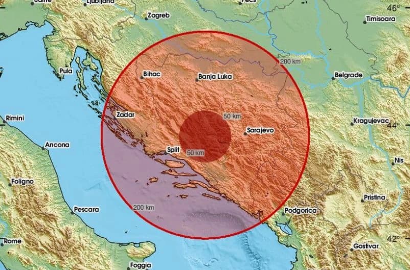 Zemljotres potresao BiH, osjetio se i u susjednoj Hrvatskoj: "Toliko je trajao da sam uspio virovanje izmolit'"