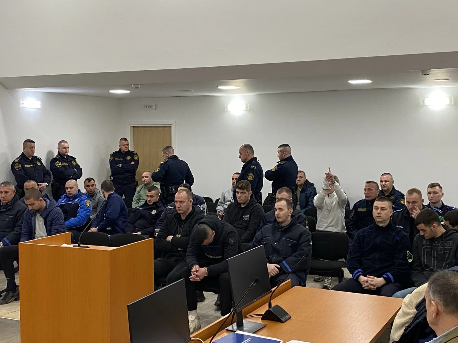 Navijači Hajduka na ročištu za određivanje pritvora