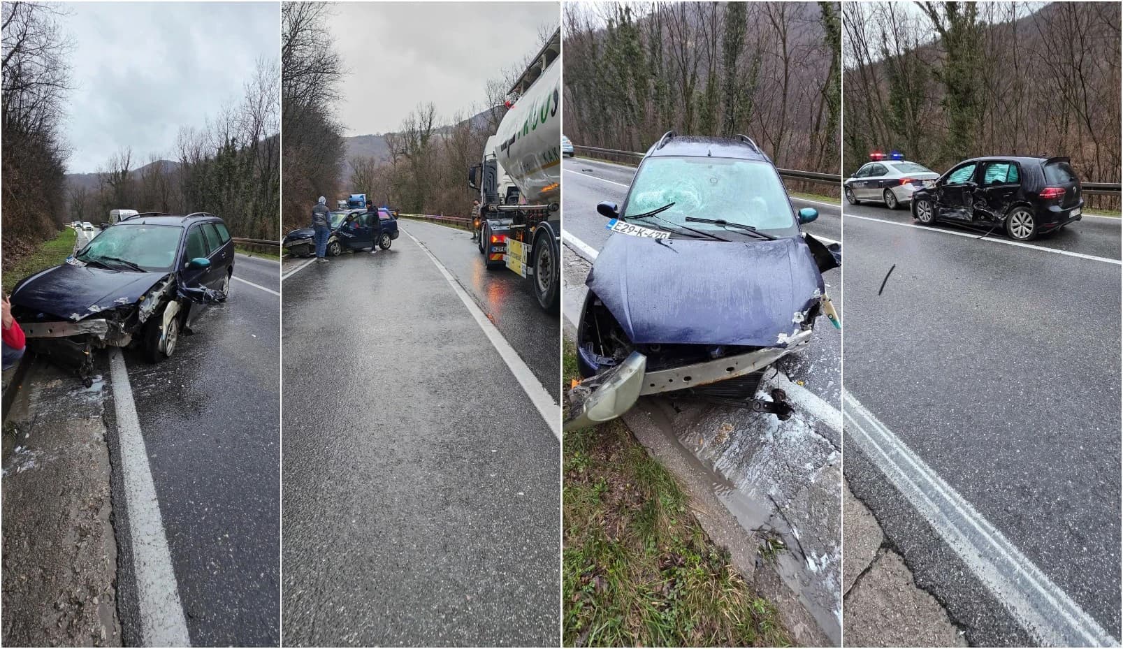 Jedna osoba povrijeđena u sudaru kod Zenice, prevezena u Kantonalnu bolnicu