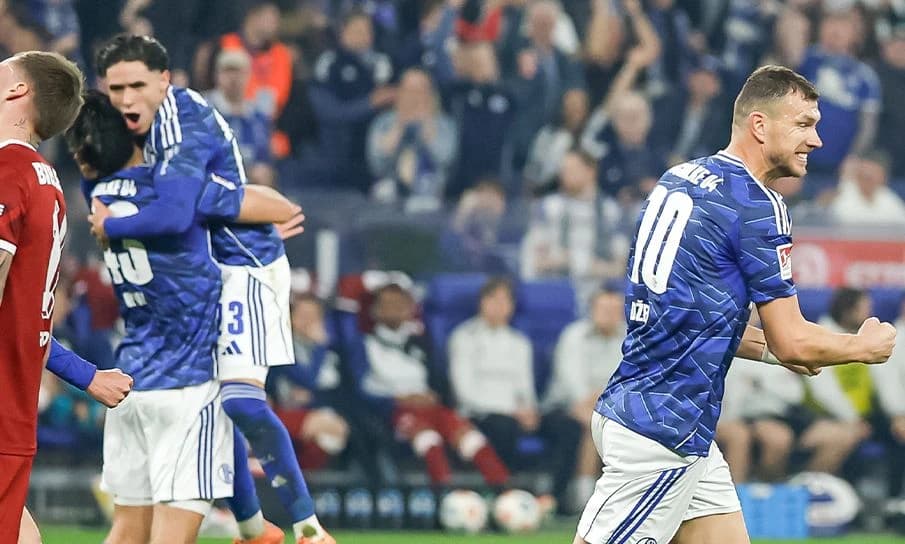 Džeko slavi pobjedonosni gol