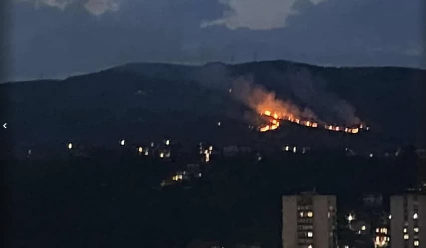 Požar na brdu Žuč