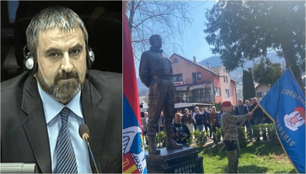 U Šekovićima otkriven spomenik zloglasnom Miloradu Pelemišu
