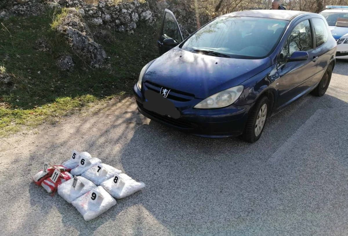 Hapšenje u Hercegovini: "Pao" sa skoro sedam kilograma skanka
