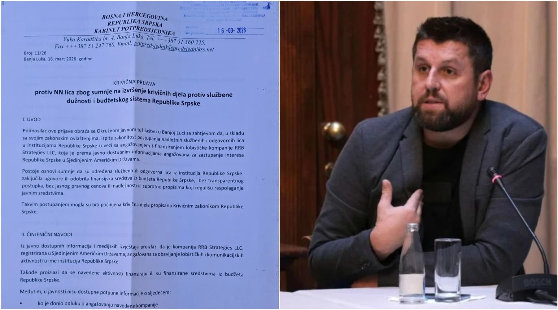 Ćamil Duraković podnio krivičnu prijavu