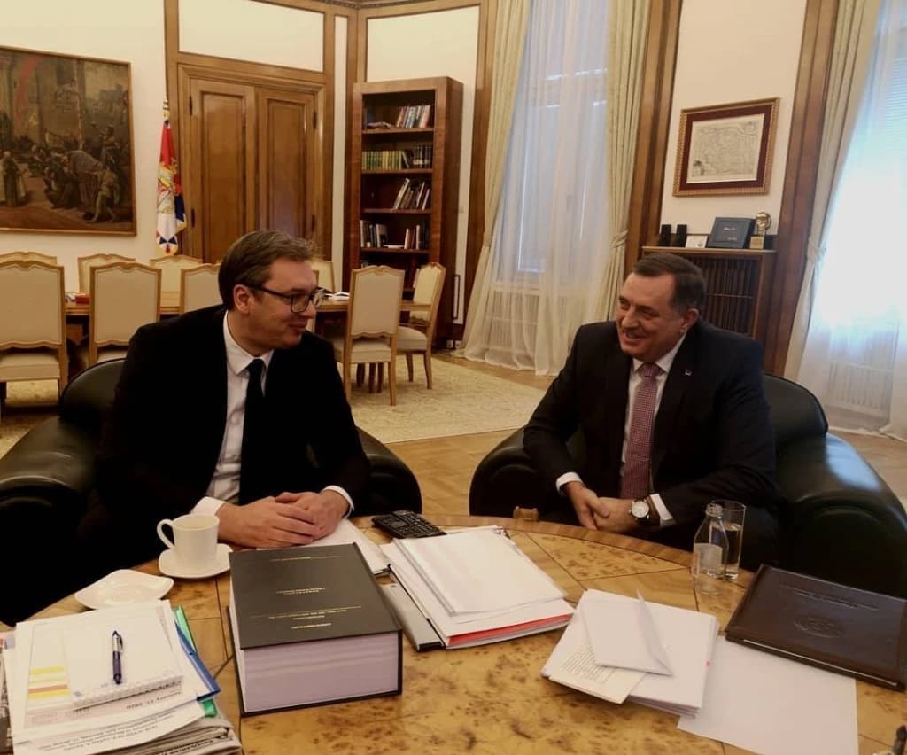 Aleksandar Vučić i Milorad Dodik