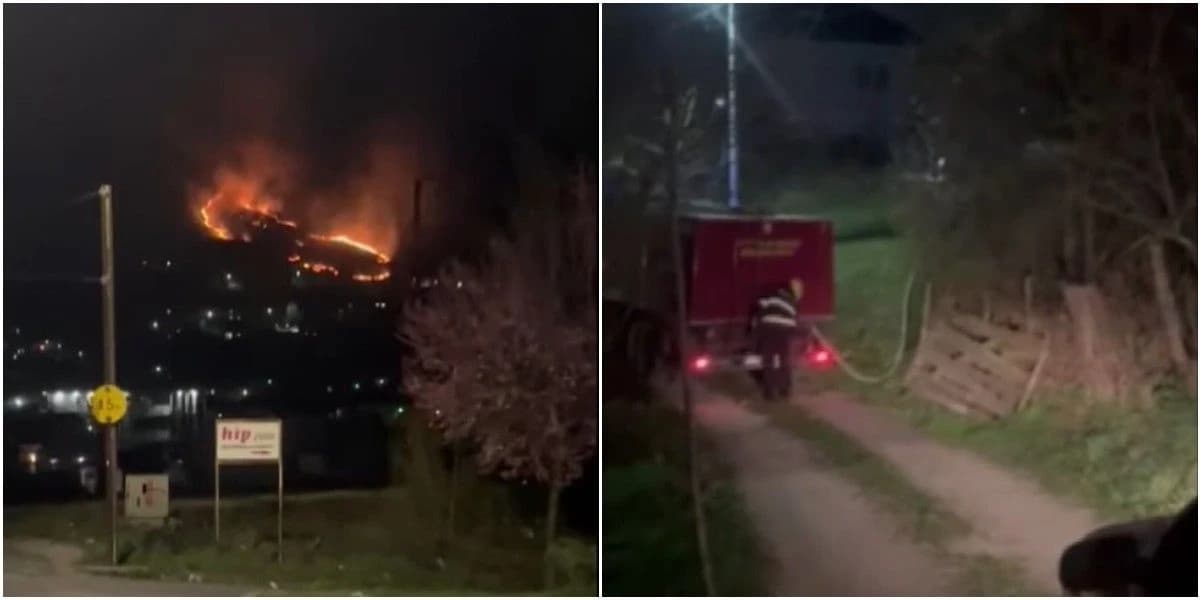 Požar u naselju Svrake kod Semizovca: Gori nisko rastinje, dva vatrogasna vozila gase vatru