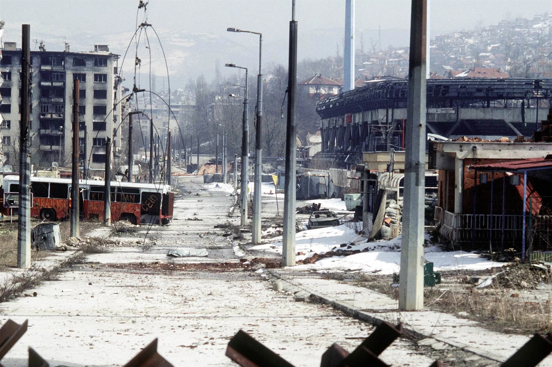 Sarajevsko naselje Grbavica tokom agresije